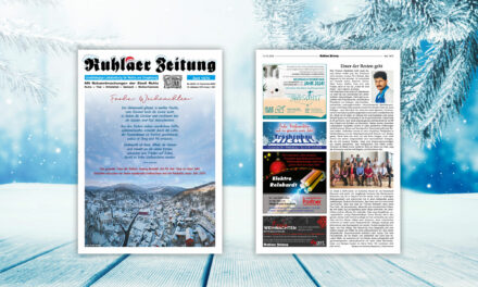 „Ruhlaer Zeitung“ Ausgabe 49/2023 überall erhältlich
