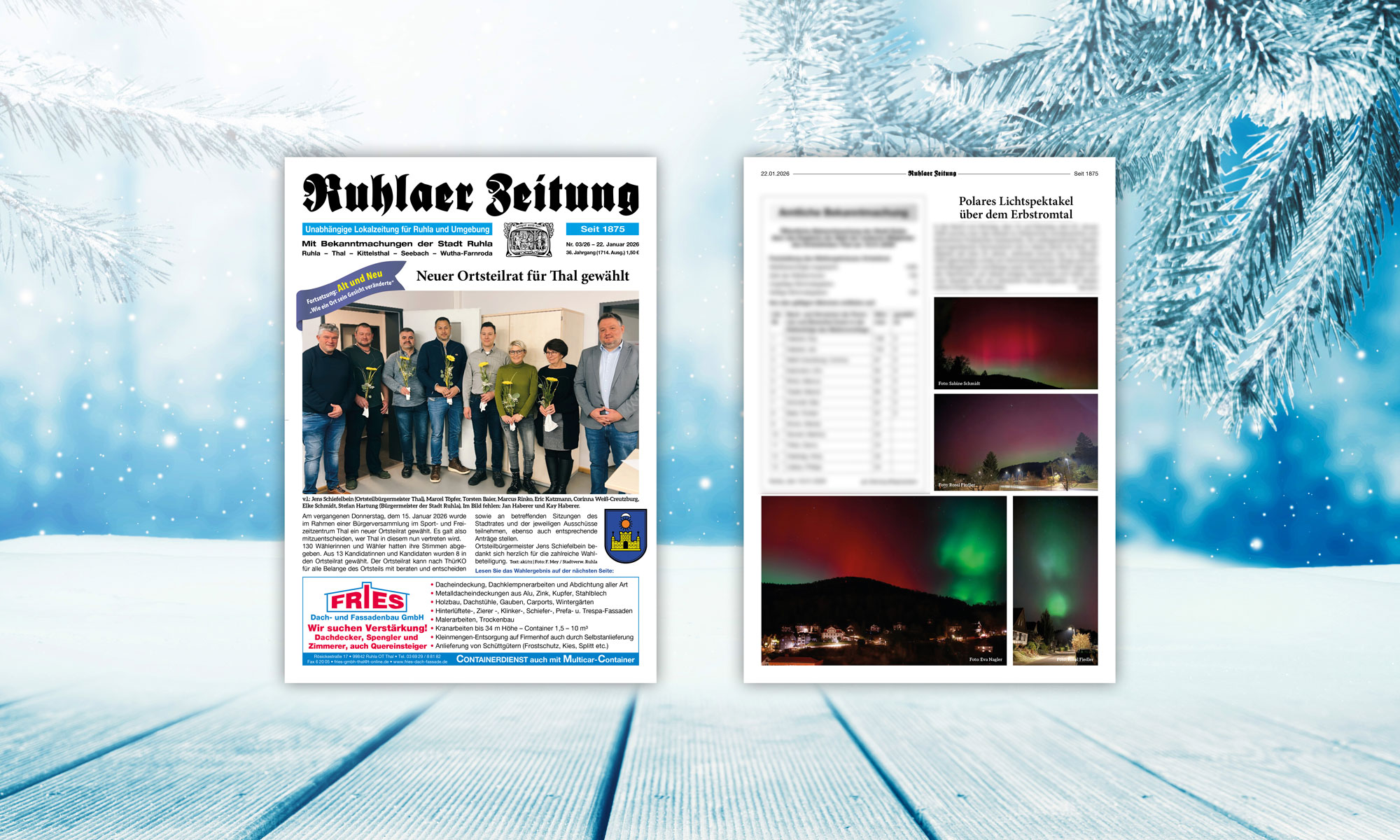 „Ruhlaer Zeitung“ Ausgabe 03/2026 <br>überall erhältlich