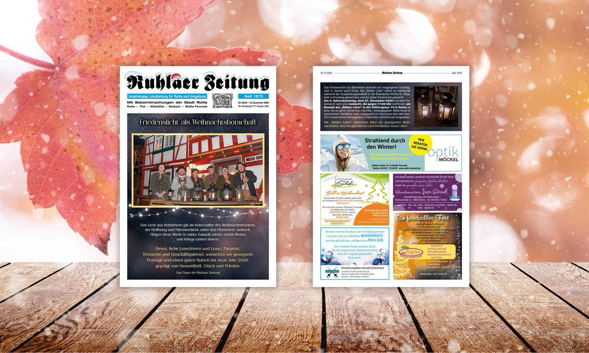 „Ruhlaer Zeitung“ Ausgabe 48/2025 <br>überall erhältlich