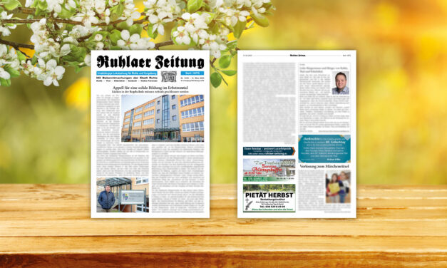 „Ruhlaer Zeitung“ Ausgabe 10/2024 überall erhältlich