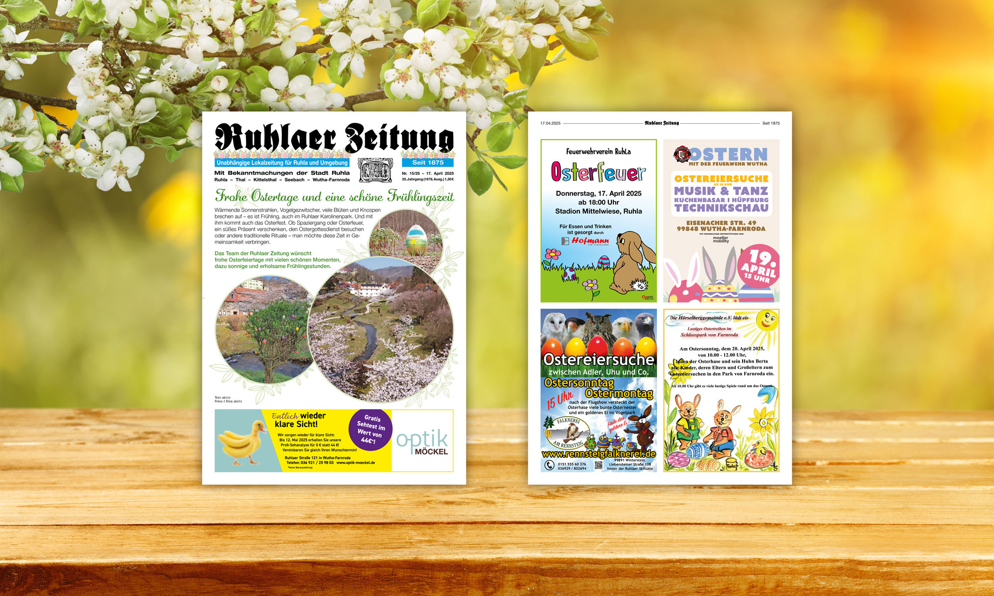 „Ruhlaer Zeitung“ Ausgabe 15/2025 überall erhältlich