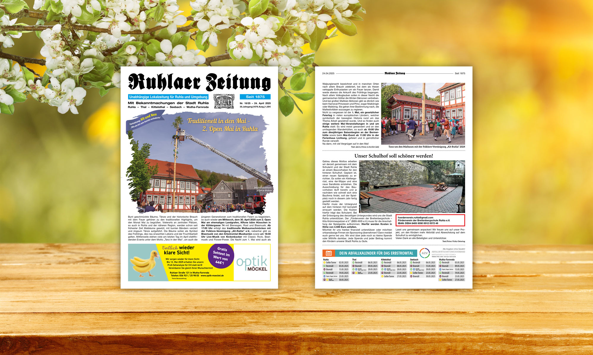 „Ruhlaer Zeitung“ Ausgabe 16/2025 überall erhältlich