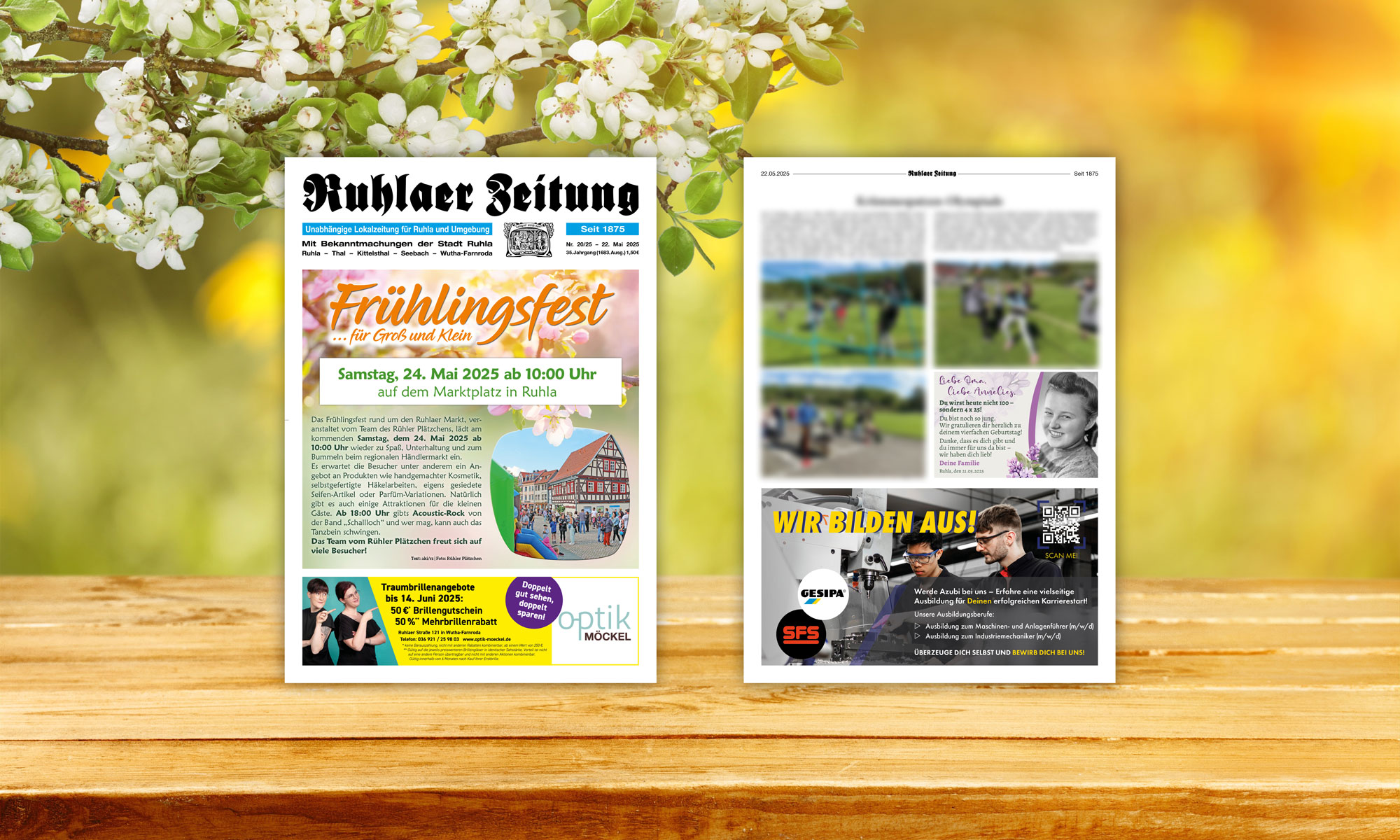 „Ruhlaer Zeitung“ Ausgabe 20/2025 überall erhältlich