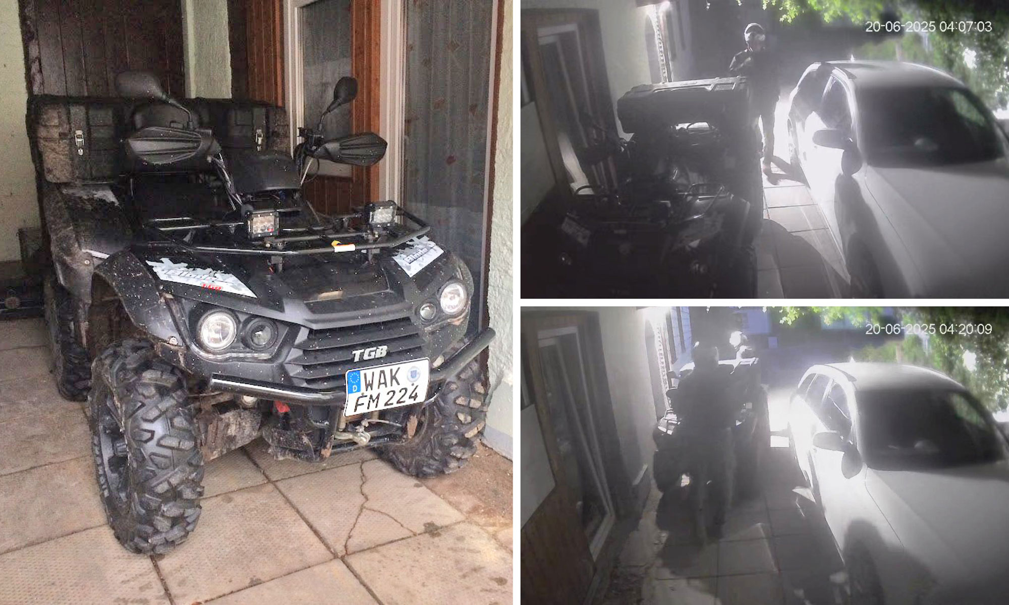 Quad gestohlen – Ich bitte um Mithilfe!