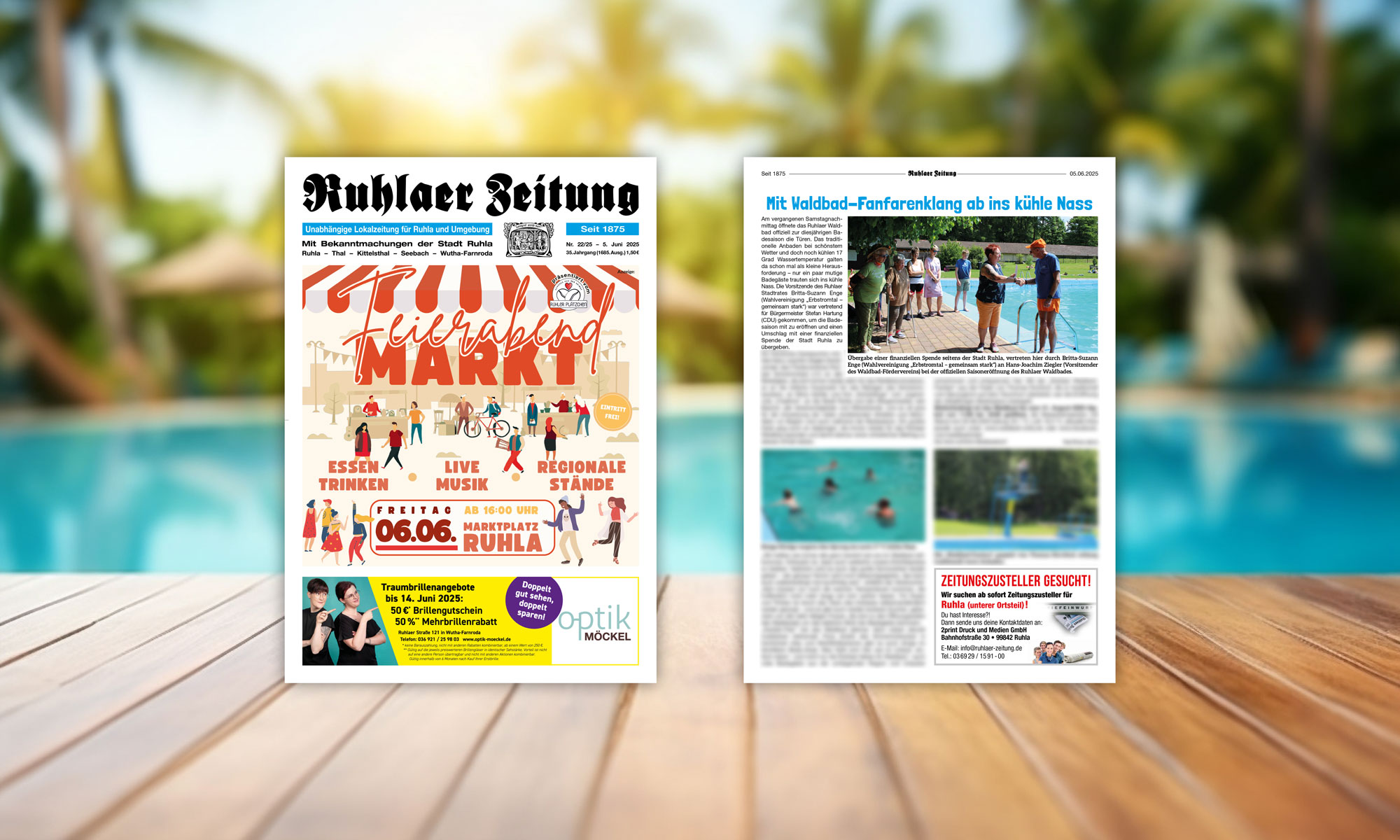 „Ruhlaer Zeitung“ Ausgabe 22/2025 überall erhältlich