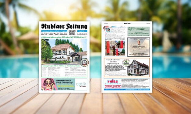 „Ruhlaer Zeitung“ Ausgabe 27/2025 <br>überall erhältlich
