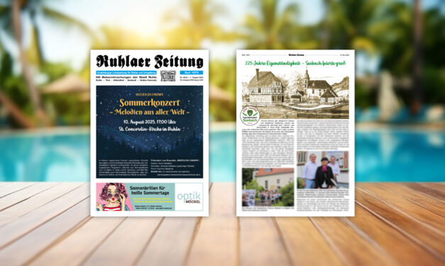 „Ruhlaer Zeitung“ Ausgabe 29/2025 <br>überall erhältlich