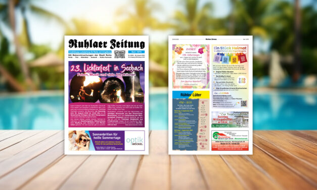 „Ruhlaer Zeitung“ Ausgabe 32/2025 <br>überall erhältlich