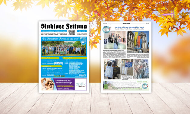 „Ruhlaer Zeitung“ Ausgabe 34/2025 <br>überall erhältlich