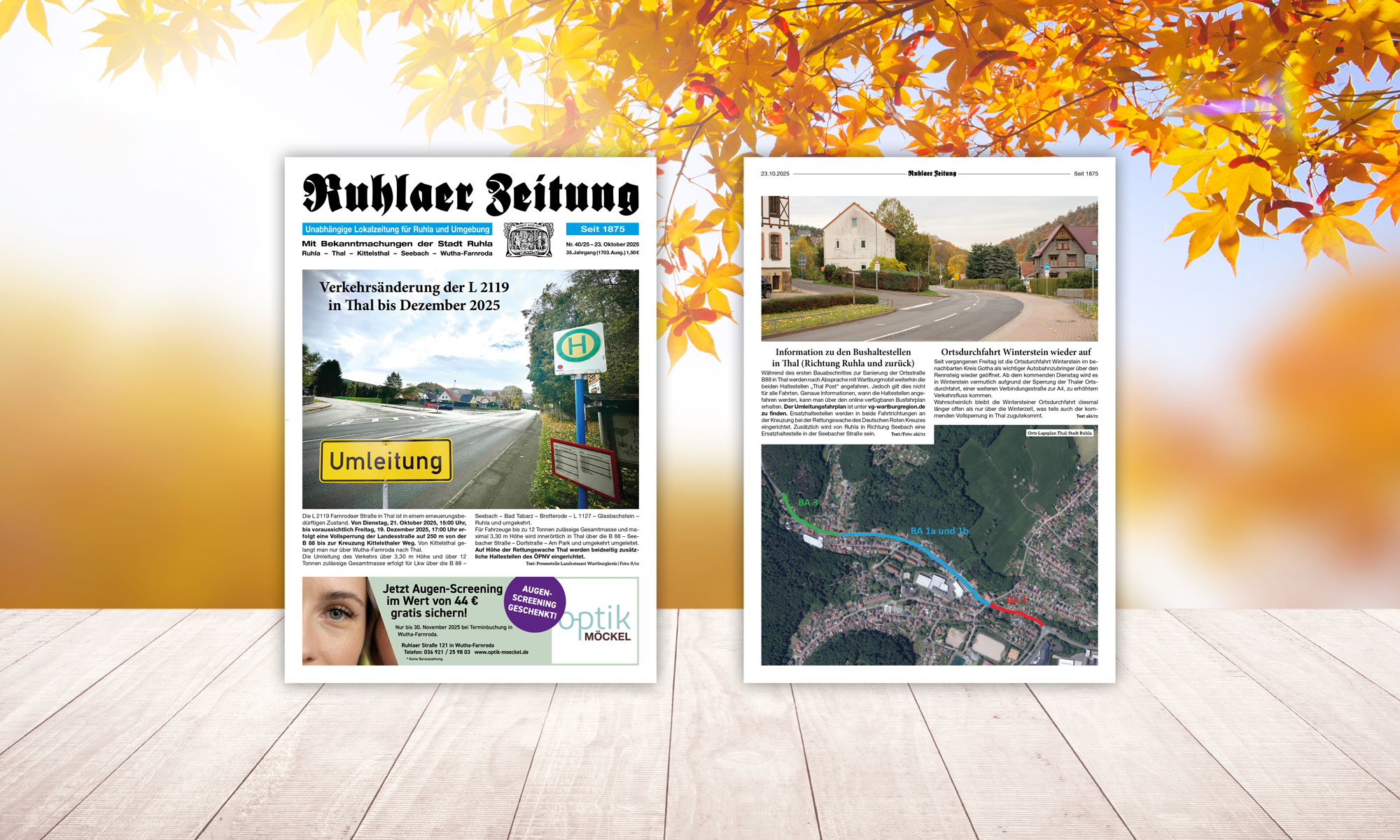 „Ruhlaer Zeitung“ Ausgabe 40/2025 <br>überall erhältlich