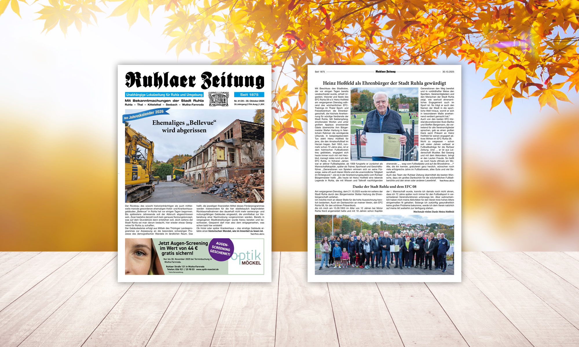 „Ruhlaer Zeitung“ Ausgabe 41/2025 <br>überall erhältlich