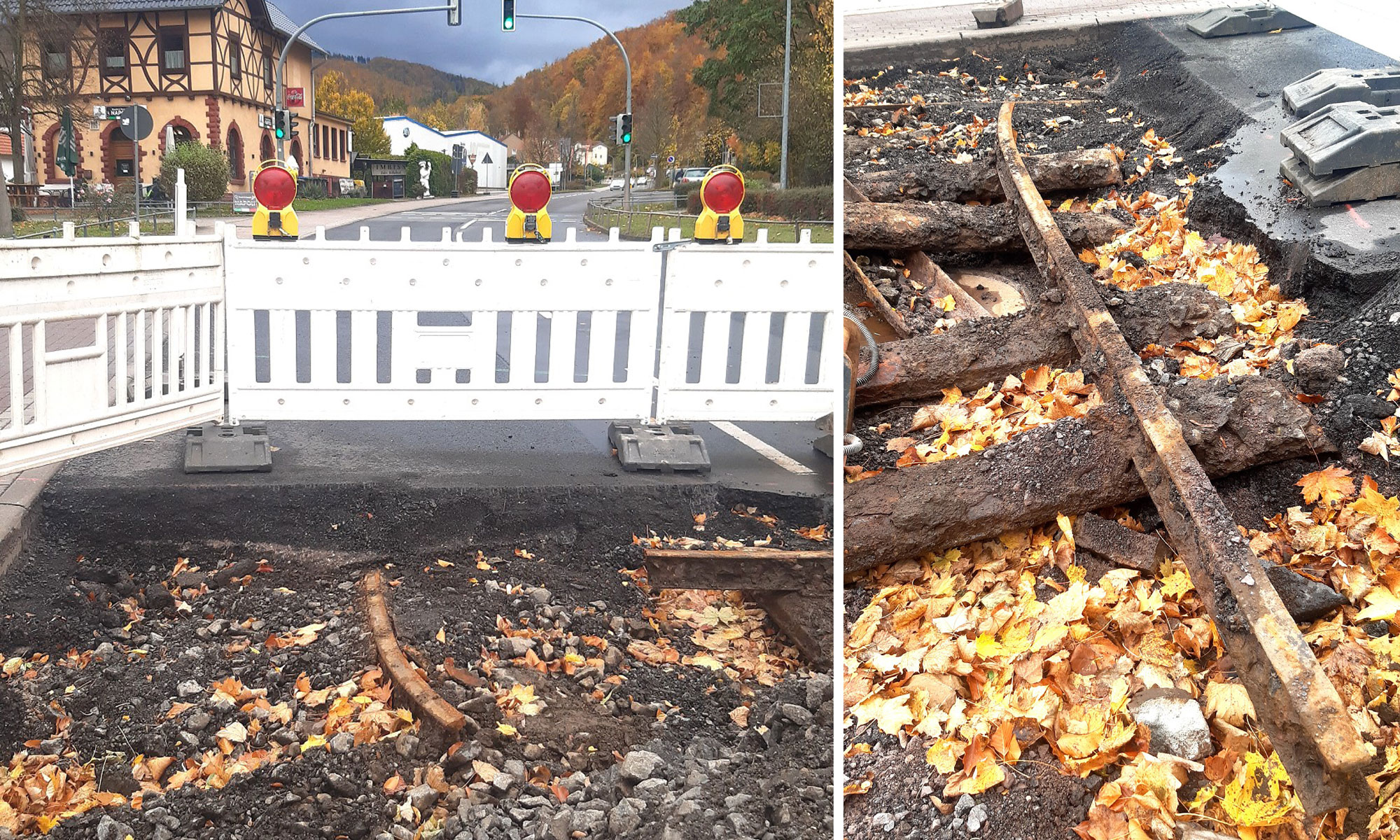 Bauarbeiten bringen Relikt der Ruhlaer Eisenbahn ans Licht