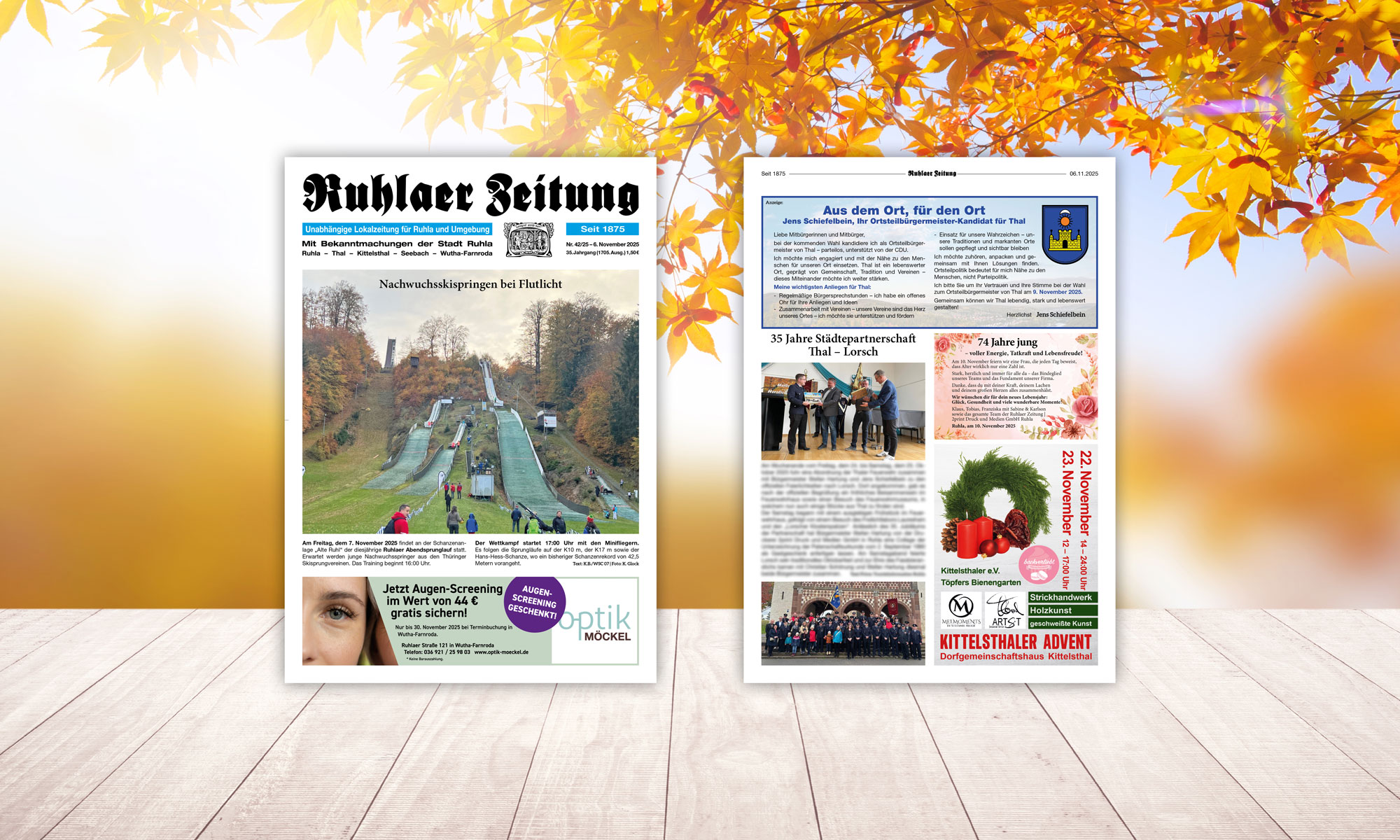 „Ruhlaer Zeitung“ Ausgabe 42/2025 <br>überall erhältlich