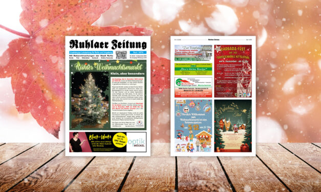 „Ruhlaer Zeitung“ Ausgabe 46/2025 <br>überall erhältlich