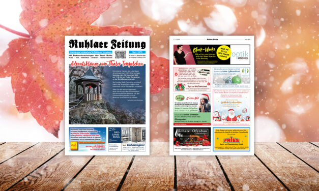 „Ruhlaer Zeitung“ Ausgabe 47/2025 <br>überall erhältlich