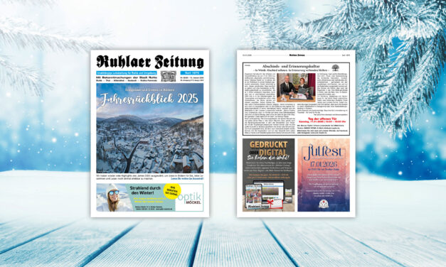 „Ruhlaer Zeitung“ Ausgabe 02/2026 <br>überall erhältlich