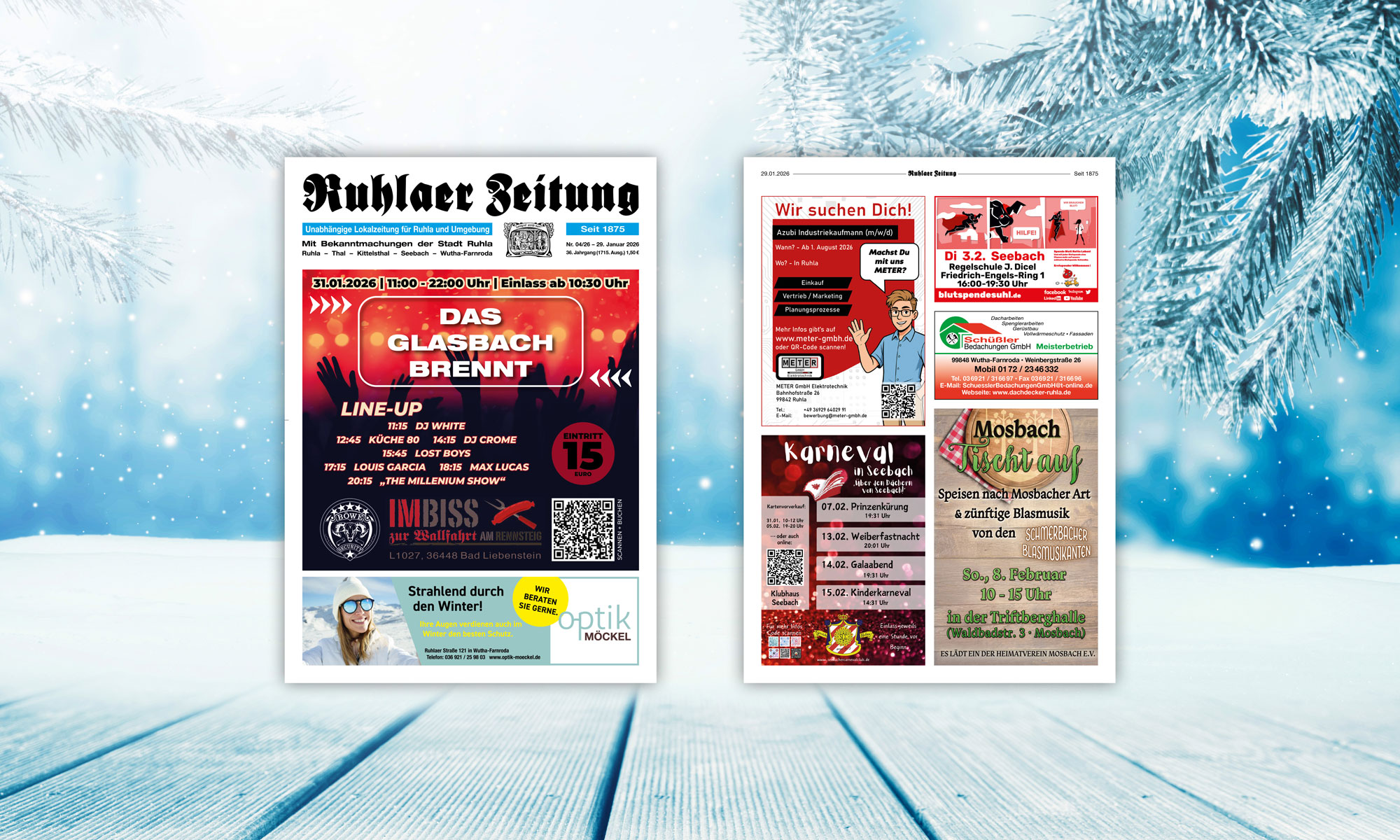 „Ruhlaer Zeitung“ Ausgabe 04/2026 <br>überall erhältlich