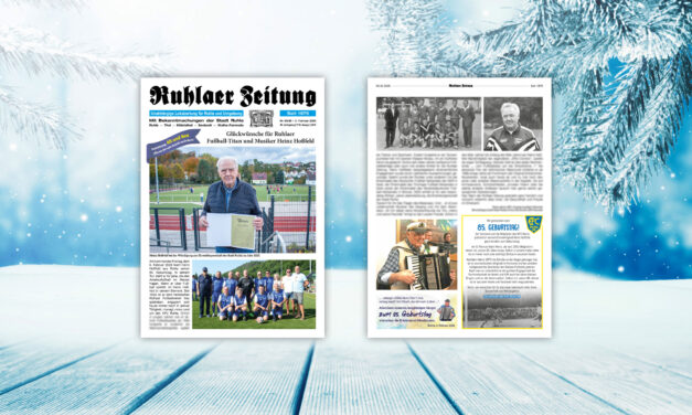 „Ruhlaer Zeitung“ Ausgabe 05/2026 <br>überall erhältlich