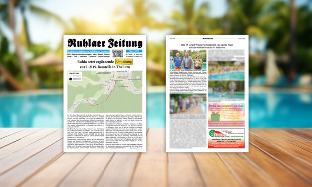 „Ruhlaer Zeitung“ Ausgabe 22/2026 <br>überall erhältlich