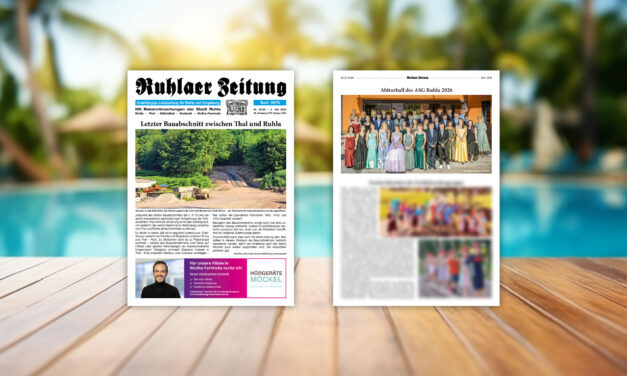 „Ruhlaer Zeitung“ Ausgabe 26/2026 <br>überall erhältlich