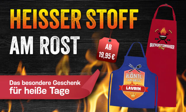 Heißer Stoff am Rost