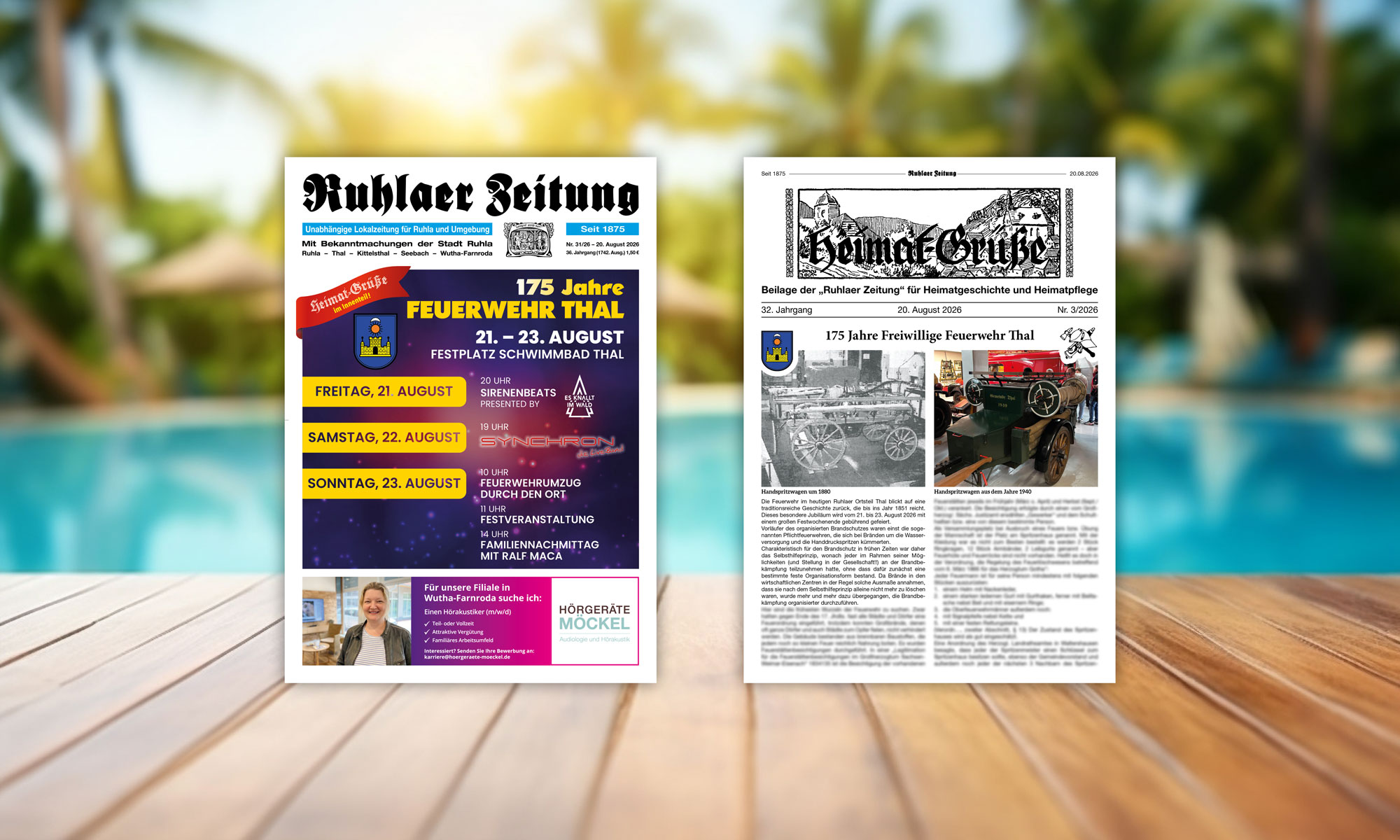 „Ruhlaer Zeitung“ Ausgabe 31/2026 <br>überall erhältlich