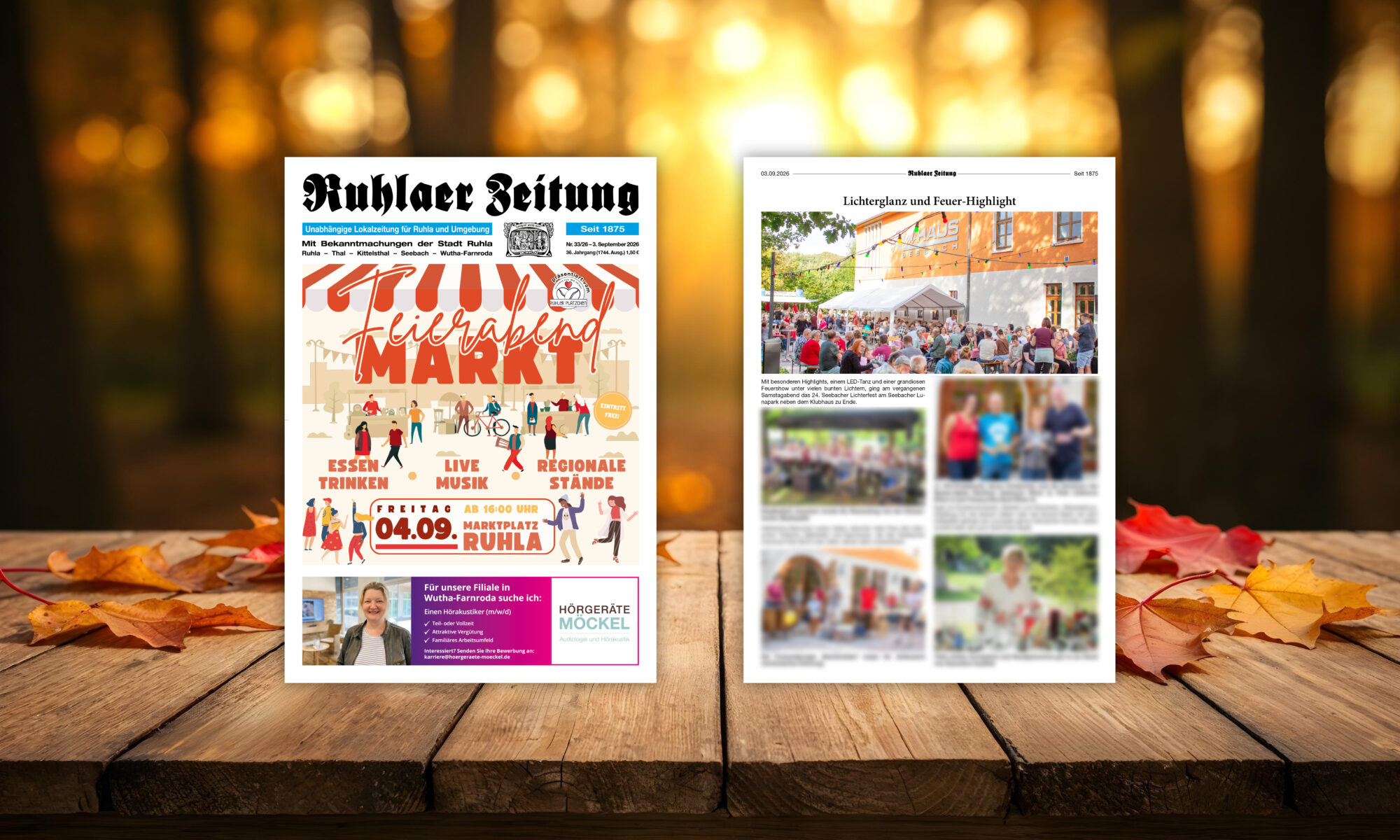 „Ruhlaer Zeitung“ Ausgabe 33/2026 <br>überall erhältlich