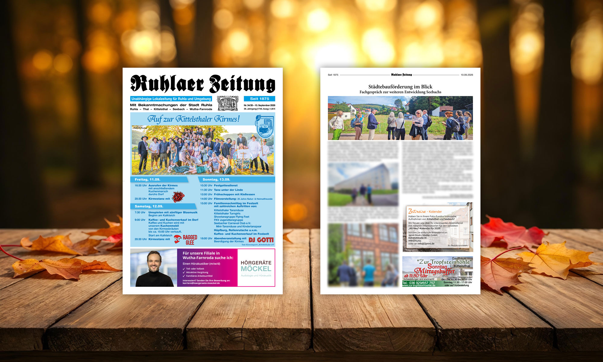 „Ruhlaer Zeitung“ Ausgabe 34/2026 <br>überall erhältlich