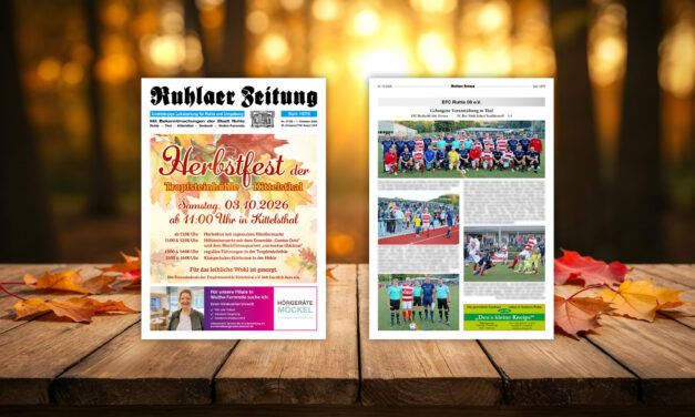 „Ruhlaer Zeitung“ Ausgabe 37/2026 <br>überall erhältlich