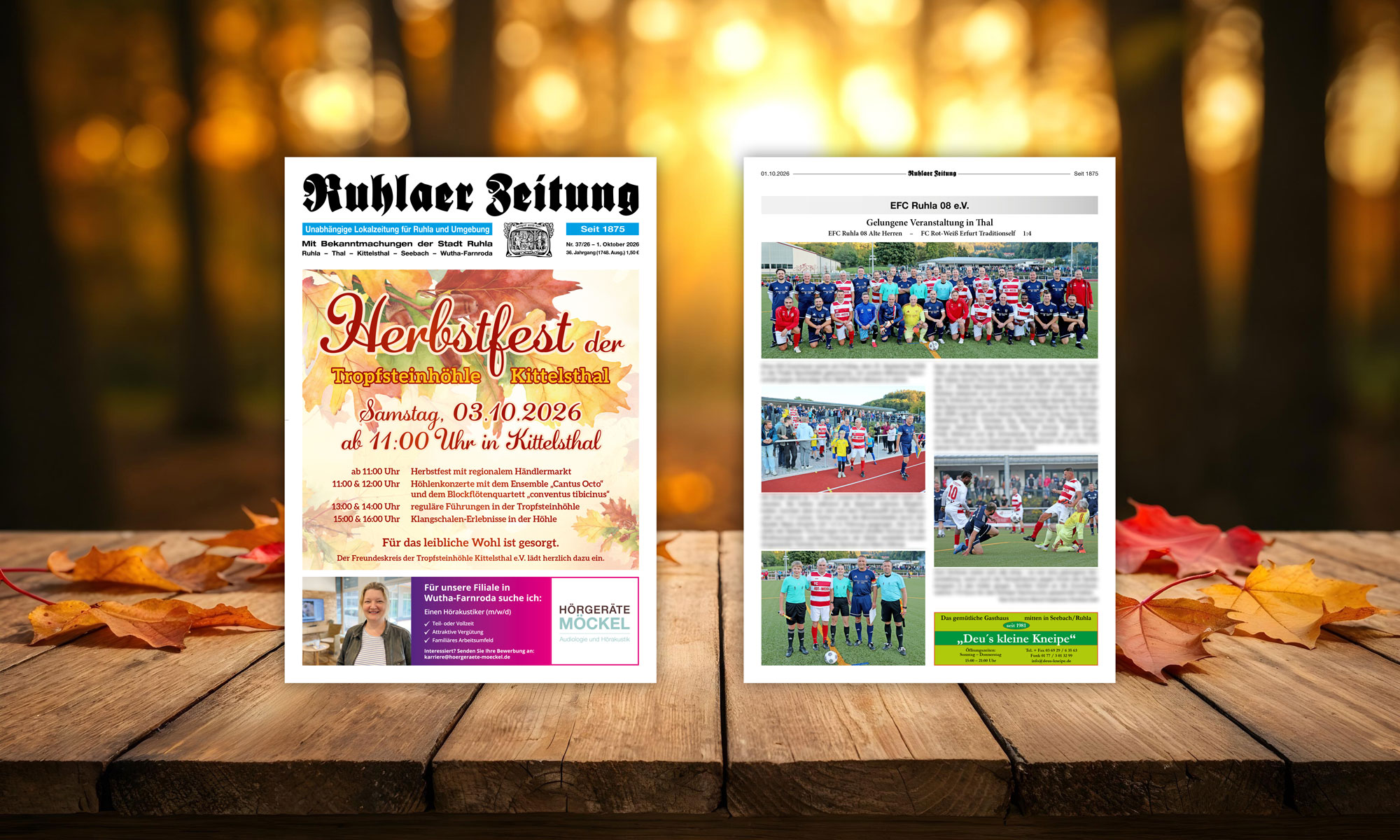 „Ruhlaer Zeitung“ Ausgabe 37/2026 <br>überall erhältlich