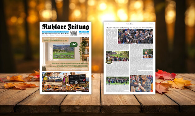 „Ruhlaer Zeitung“ Ausgabe 38/2026 <br>überall erhältlich