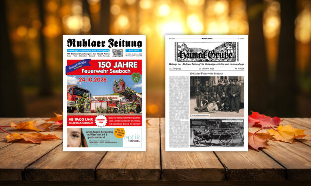 „Ruhlaer Zeitung“ Ausgabe 40/2026 <br>überall erhältlich